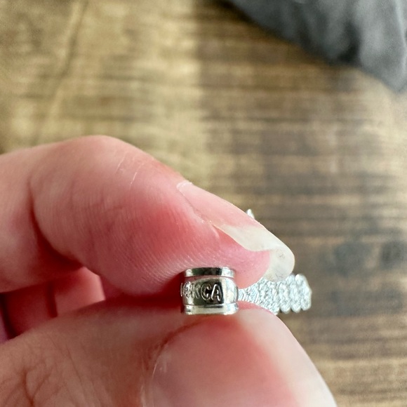 14k white gold cross